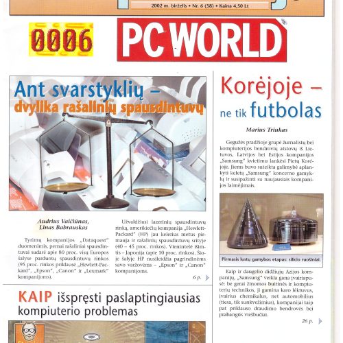 Kompiuterija PC World – 2002 Nr. 6