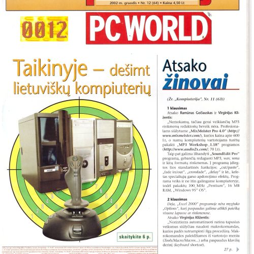 Kompiuterija PC World – 2002 Nr. 12