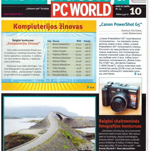 Kompiuterija PC World – 2003 Nr. 10